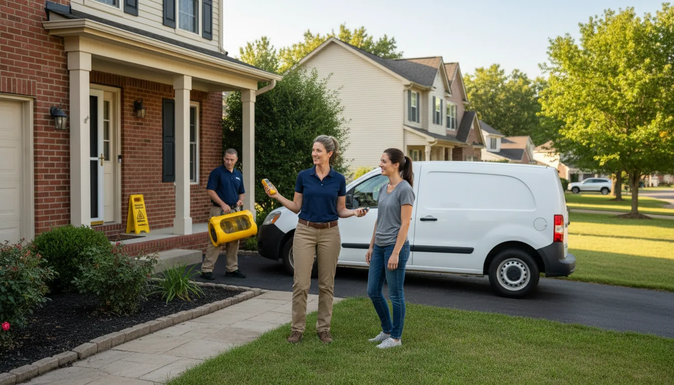 Residential water damage restoration in Caledonia, ND